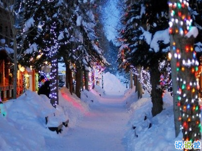 冬天下雪天文案唯美带图片 抖音最火下雪天说说12