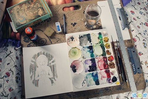 有诗意和哲理的关于人生和爱情的图片说说 跨越漫长岁月长河与你相遇13