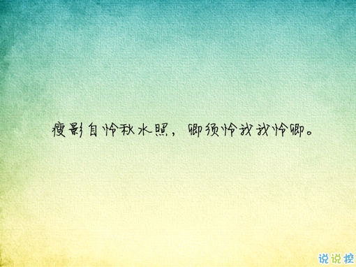 唯美有意境古诗句子带图片 写入心间的伤感诗句3