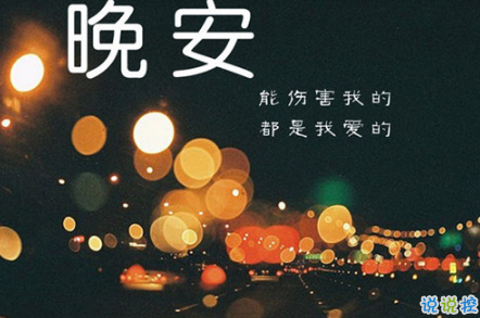 晚安心语唯美配图加文字：比起早安，我更喜欢晚安1